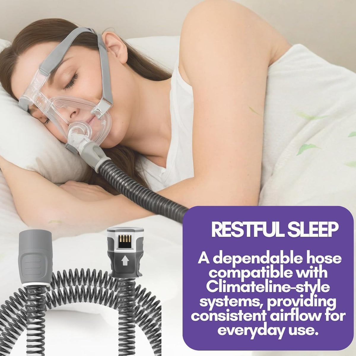 Airsense 11 Compatible Replacement Airsense 11 Tubing – Flexible Durable Standard Hose Connector for Home Use