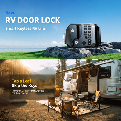 RV Door Lock Replacement, Fingerprint, App Control & Remote FOB